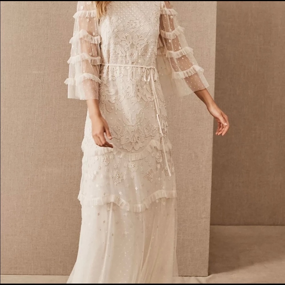 BHLDN Needle & Thread Patchwork Lace Wedding Dress